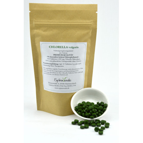 Chlorella Tabletten-Spira Verde