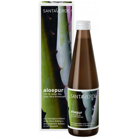 Bio Aloe Vera Saft, aloepur Santa Verde, 330 ml